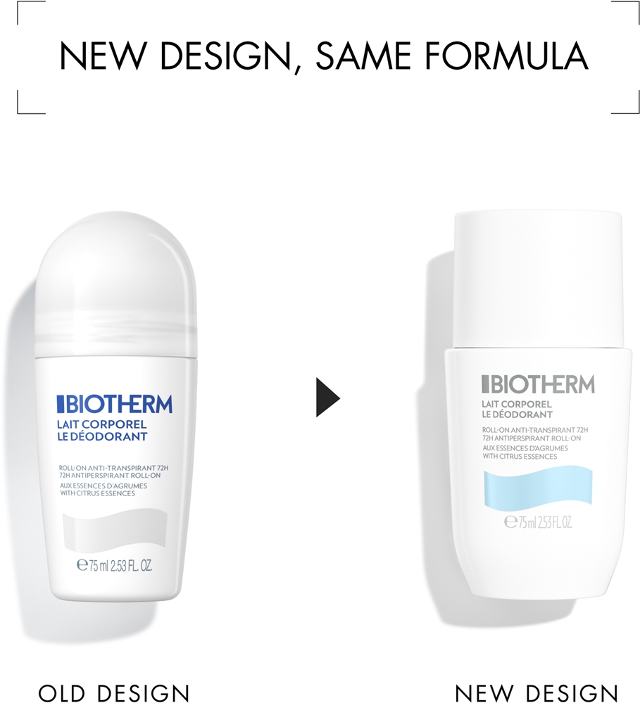 Lait corporel le déodorant шариковый антиперспирант без парабенов. Biotherm, 75 мл — фото 2
