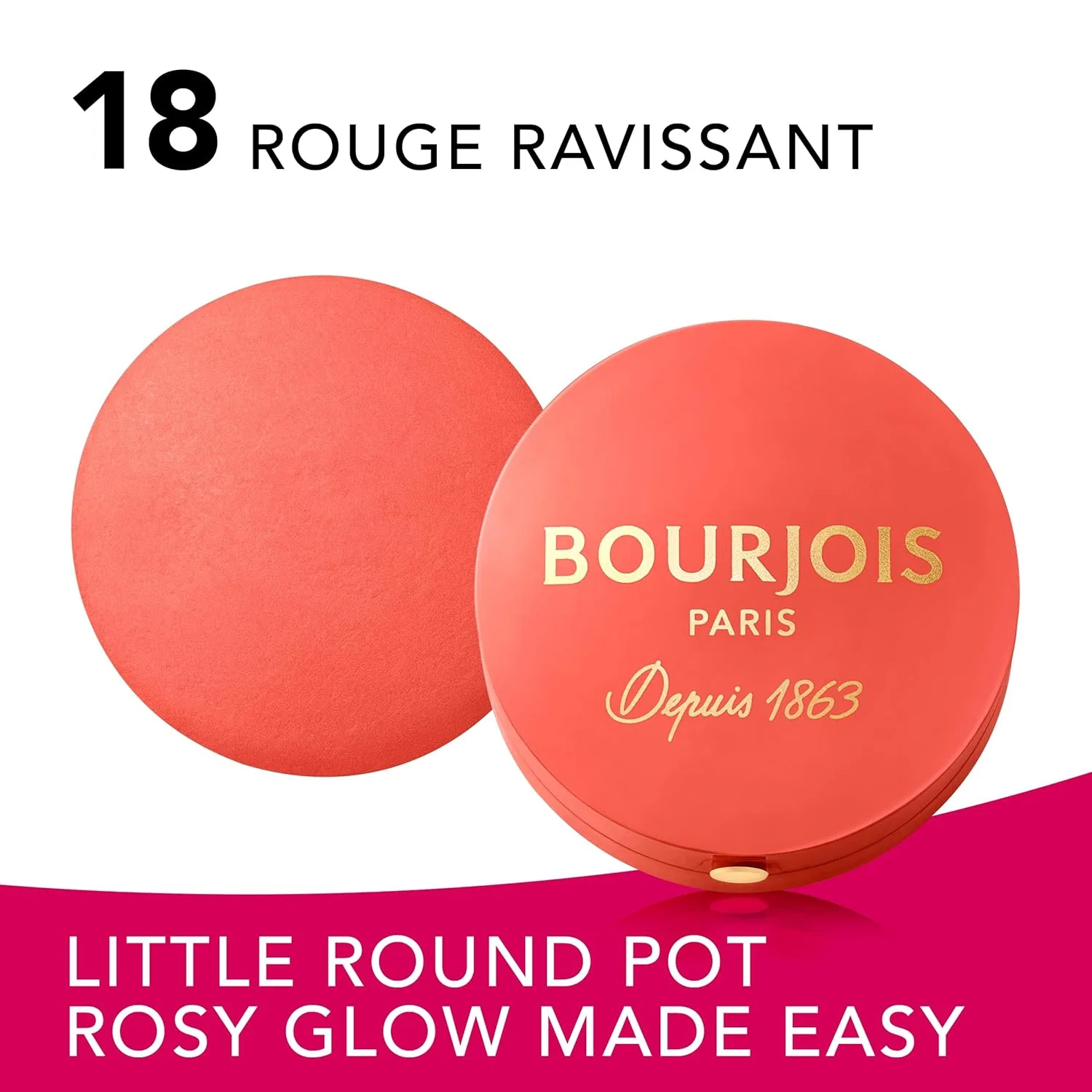 Румяна «Small Round Blush Box 18 Charming Red» от Bourjois Bourjois — фото 4