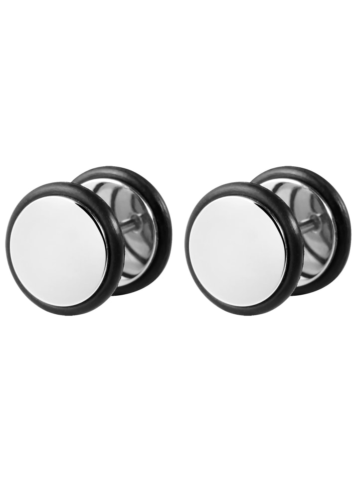 

Adeliás Серьги унисекс - серьги-гвоздики из нержавеющей стали серебристого цвета