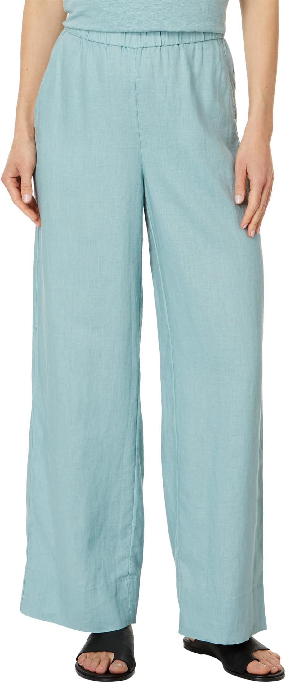 

Брюки Eileen Fisher Full Length Wide Leg Pant, цвет Seafoam