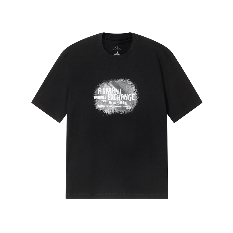 

ARMANI EXCHANGE Футболка AE SS25 мужская black, Черный, ARMANI EXCHANGE Футболка AE SS25 мужская black