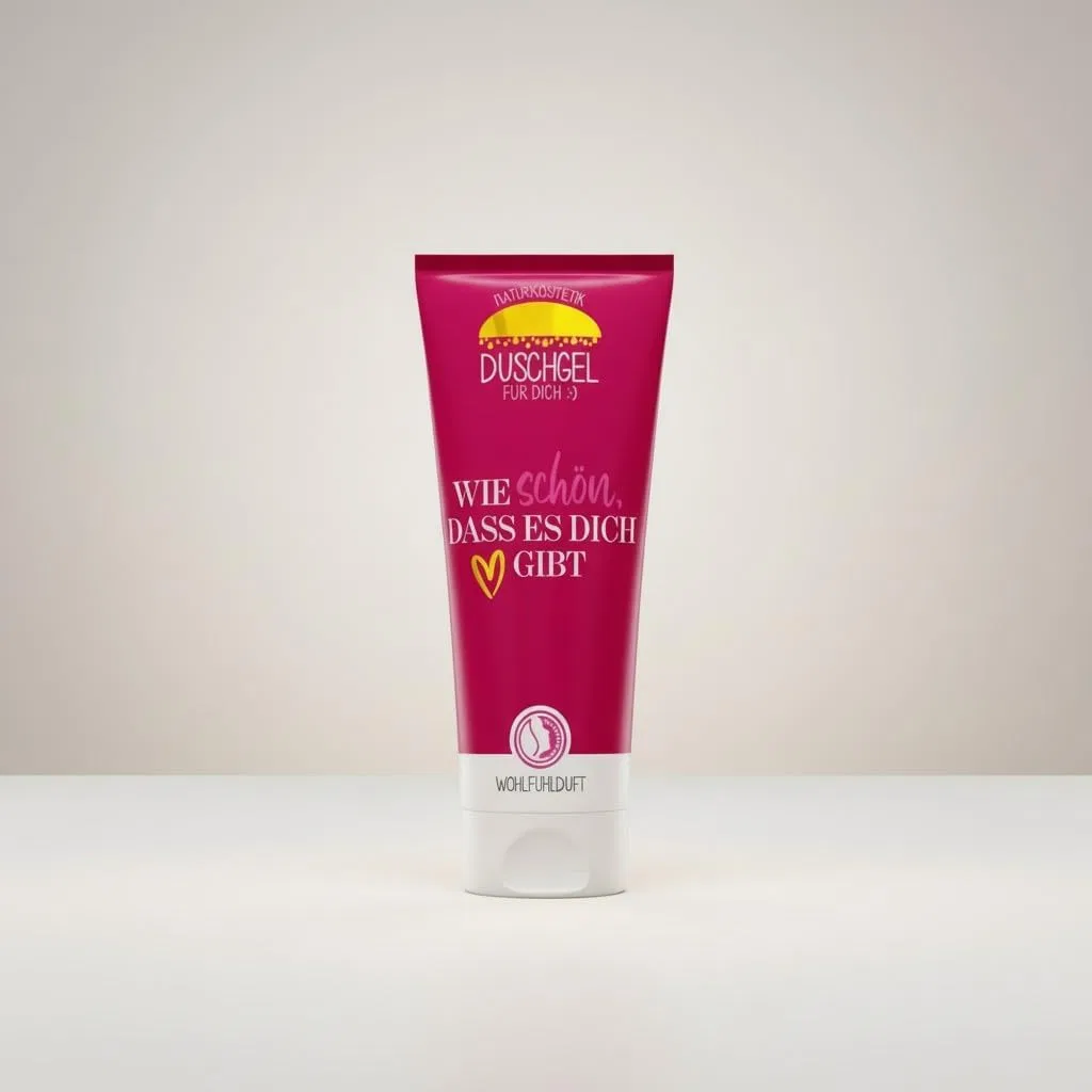 Гель для душа с ароматом лотоса, 200 мл Schenken-24, Shower Gel 'Schön Dass Es Dich Gibt' — фото 4