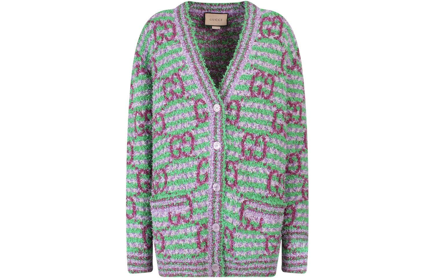 

Кардиган женский Gucci, зеленый / фиолетовый