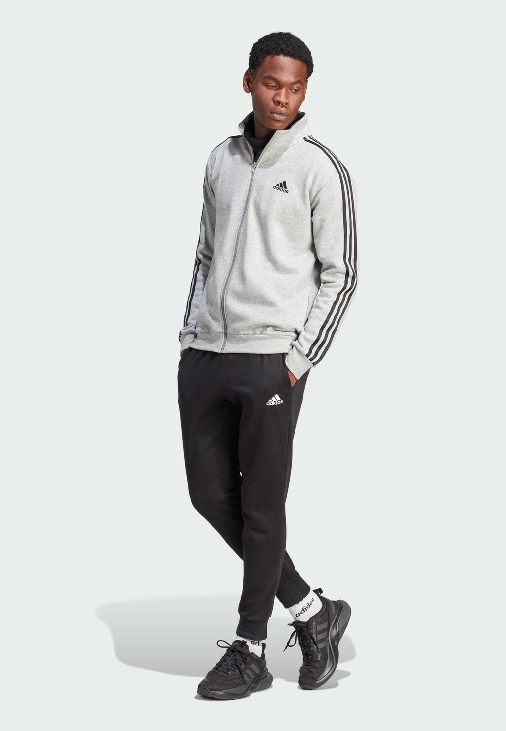 

Спортивный костюм 3-STRIPE adidas Sportswear, цвет medium grey heather black