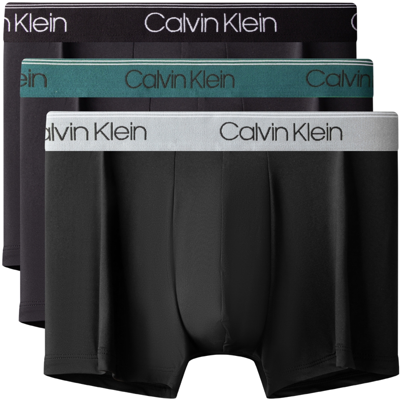 

Мужские трусы CALVIN KLEIN, 3 пары, N2L-Black Sole Dark Green Edge/Black Base Black Waistband/Black Sole Light Green Edge