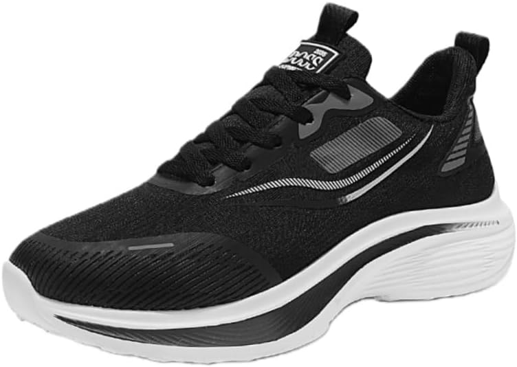 

Мужские повседневные спортивные кроссовки, дышащий материал сетка, для баскетбола, фитнеса, с амортизацией, противоскользящей, износостойкой подошвой Fusecottc, черный