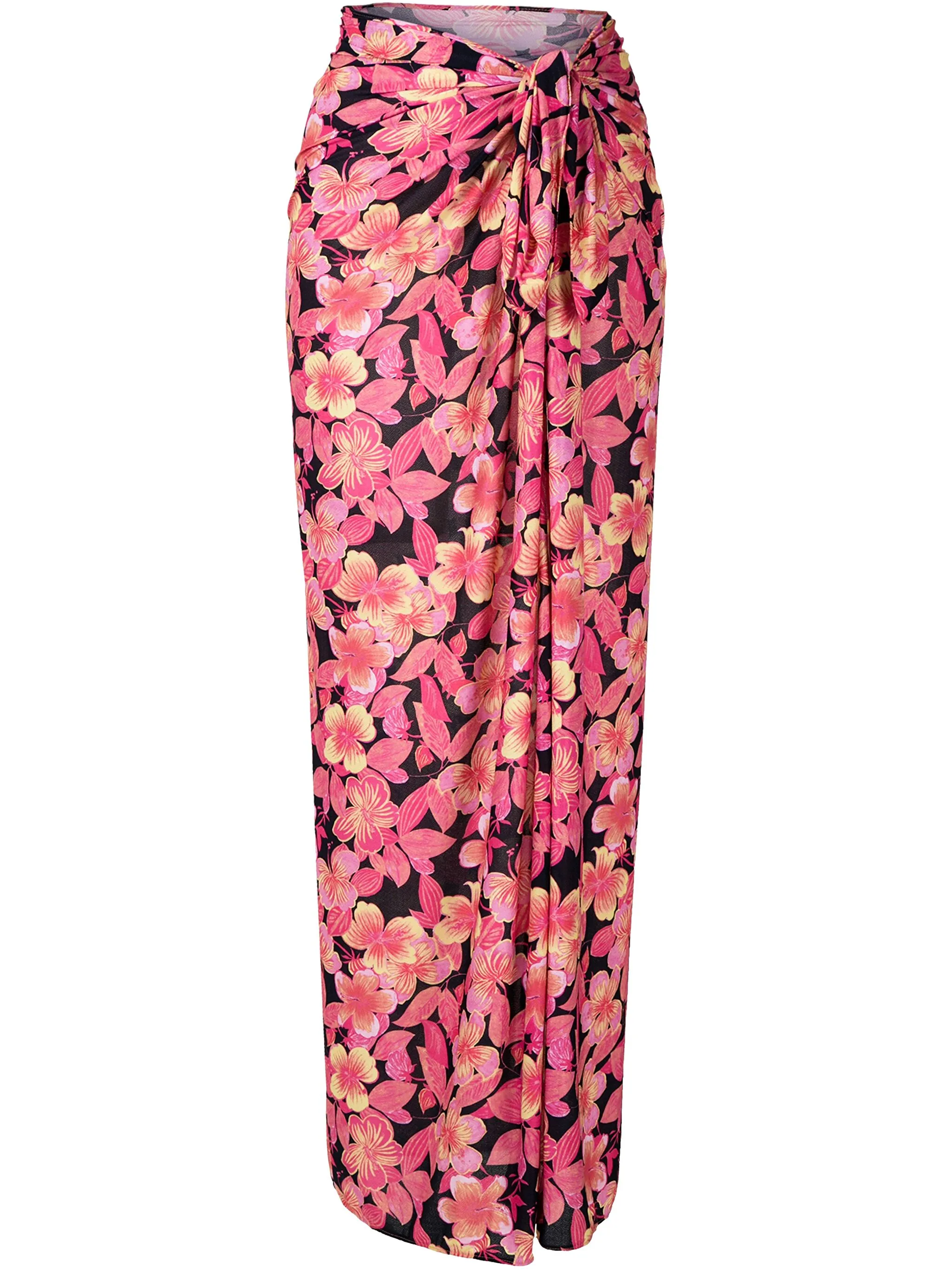 

Парео с цветочным принтом Amir Slama, розовый