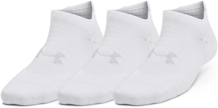 

Under Armour женские носки Play Up No Show 3 пары, (100) White/White/Halo Gray
