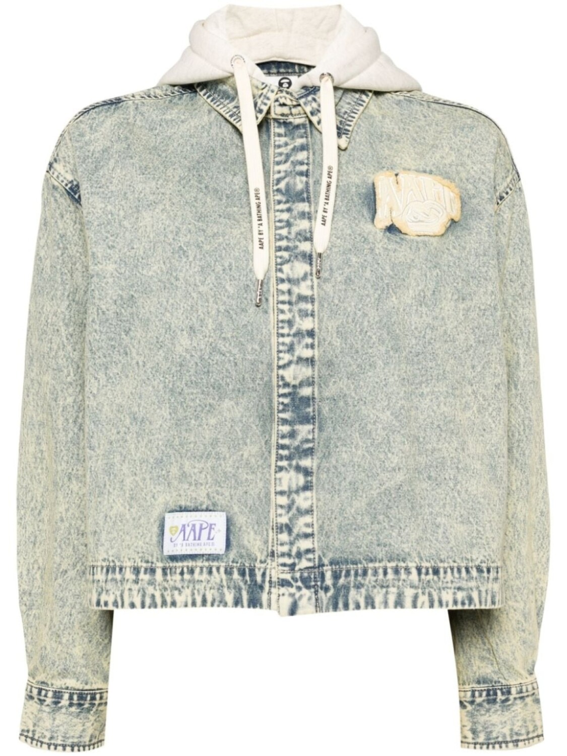 

AAPE BY *A BATHING APE рубашка с логотипом, синий