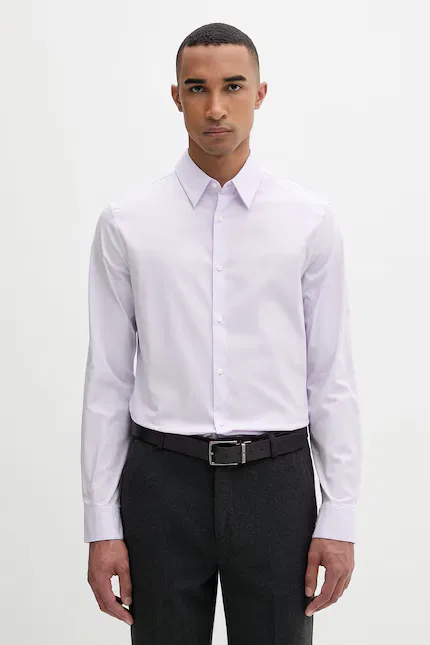 Рубашка мужская из хлопка Calvin Klein, фиолетовый
