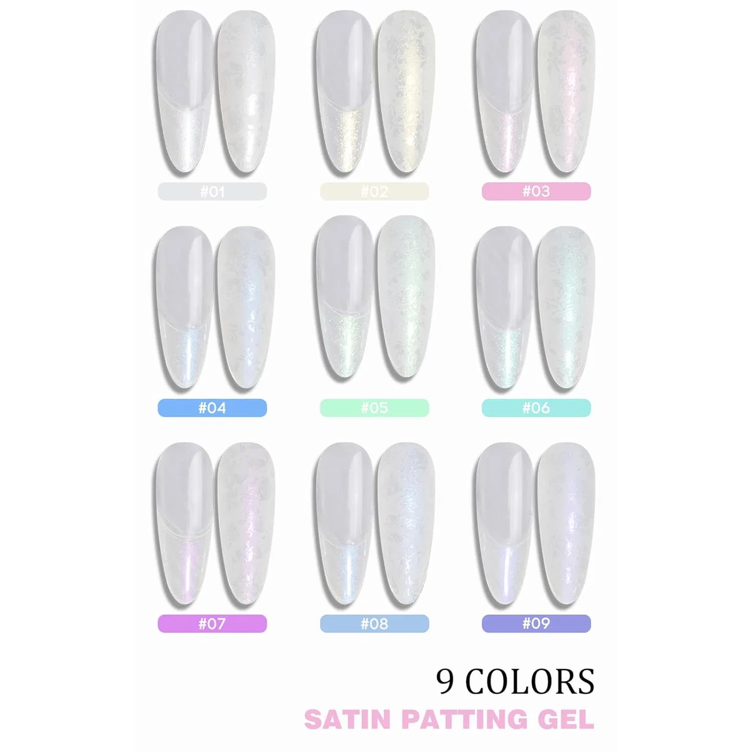 Палитра гель-лаков Pat Painting Gel Nail Polish с девятью оттенками Genérico — фото 3