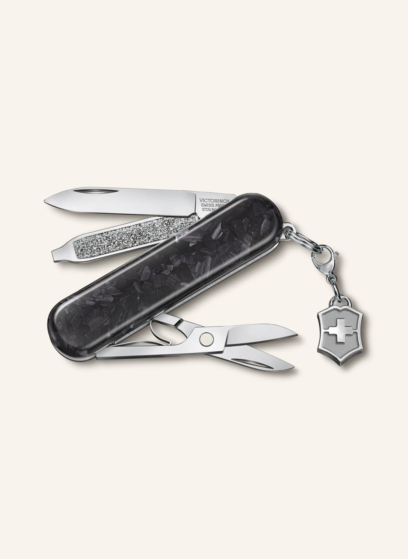 

Нож карманный классический SD бриллиантовый карбон Victorinox, черный