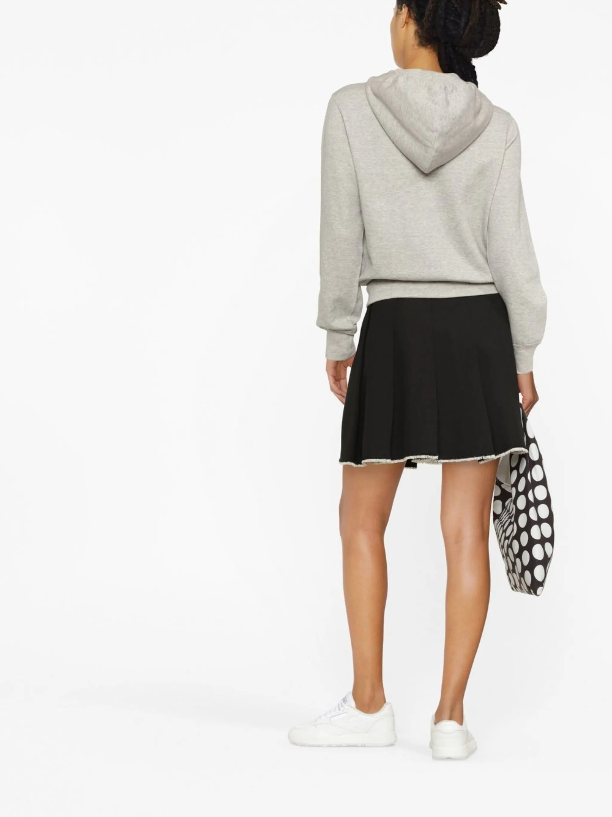 Худи на молнии с вышивкой Comme Des Garçons Play, серый — фото 4