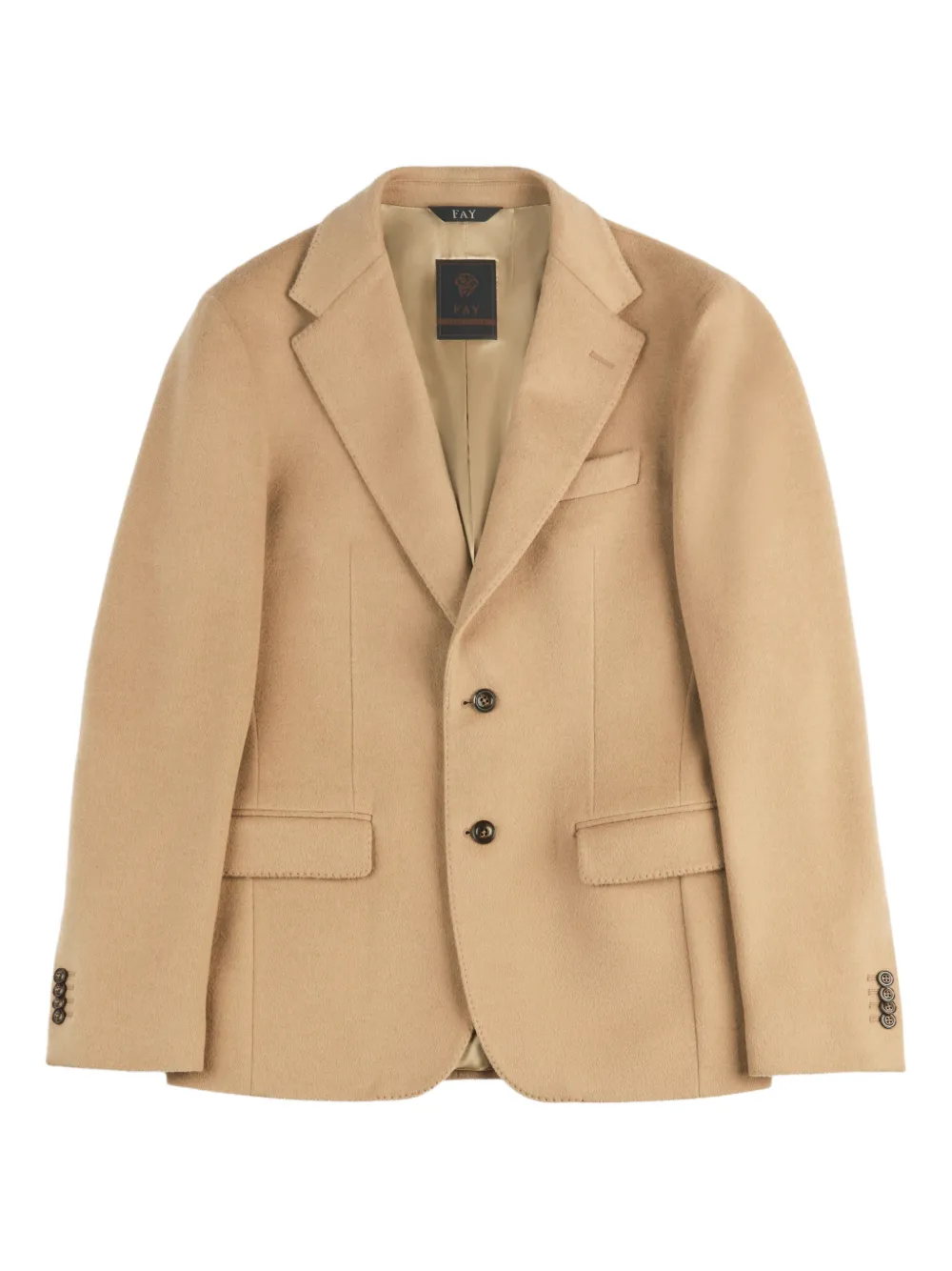 

Пиджак на двух пуговицах Fay, коричневый