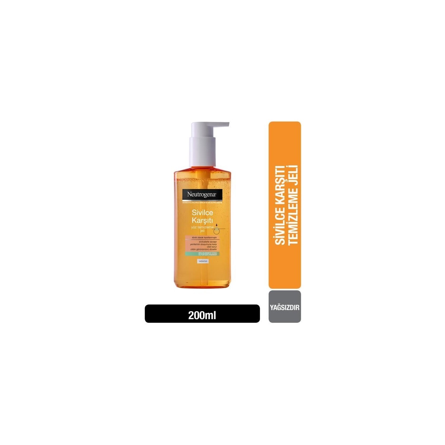 Гель для умывания Neutrogena — Очищающий гель для лица Visably Clear, 200 мл