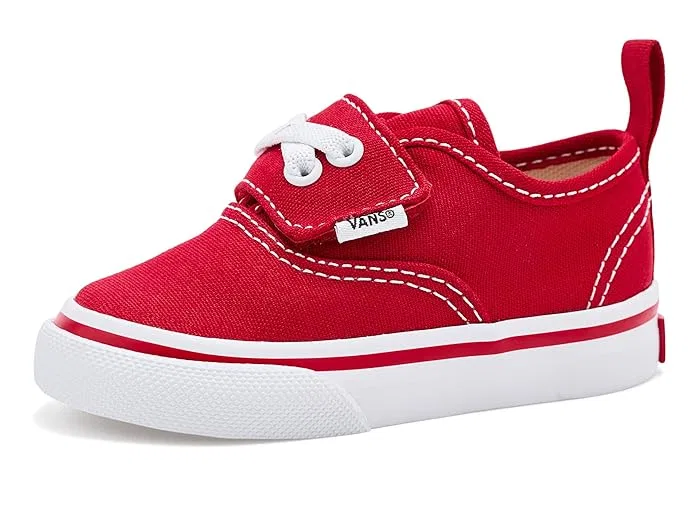 Кроссовки на эластичных шнурках Authentic Elastic V Vans Kids, Red — фото 2