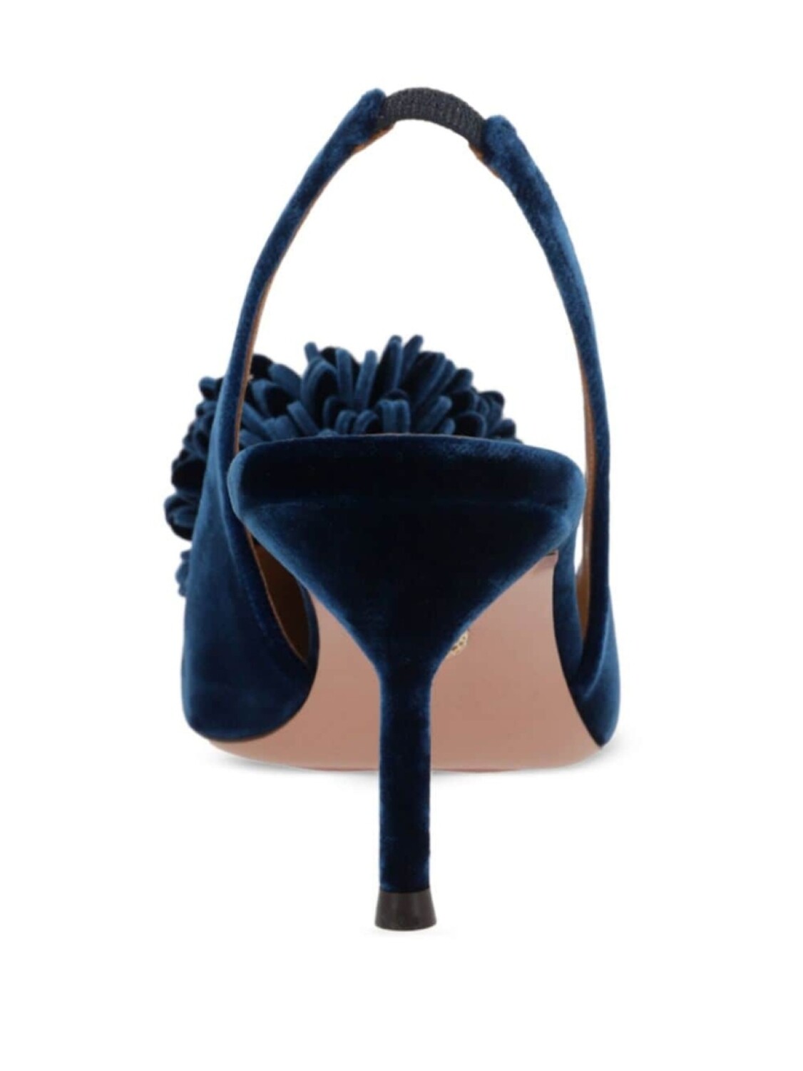 Aquazzura туфли-лодочки Couturier с открытой пяткой 65 мм, синий — фото 3
