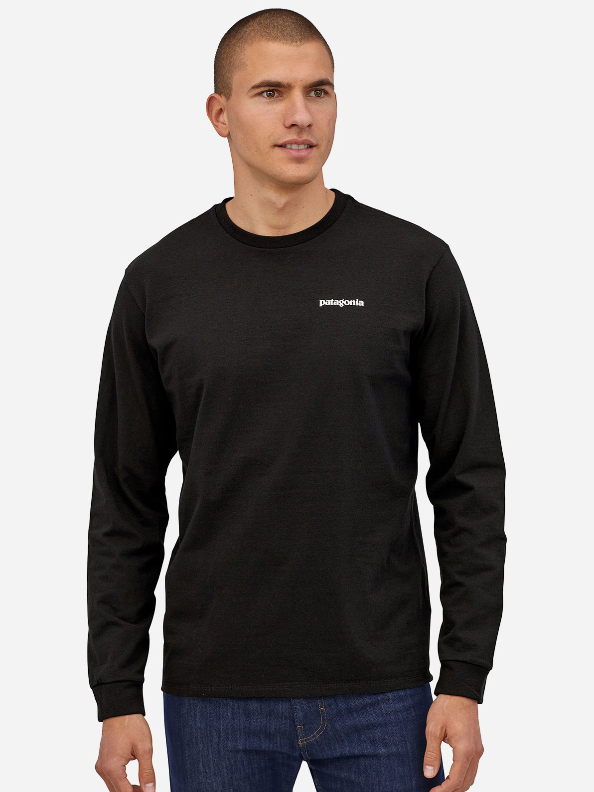 

Блуза Patagonia Ms L/S P-6 Logo, черный