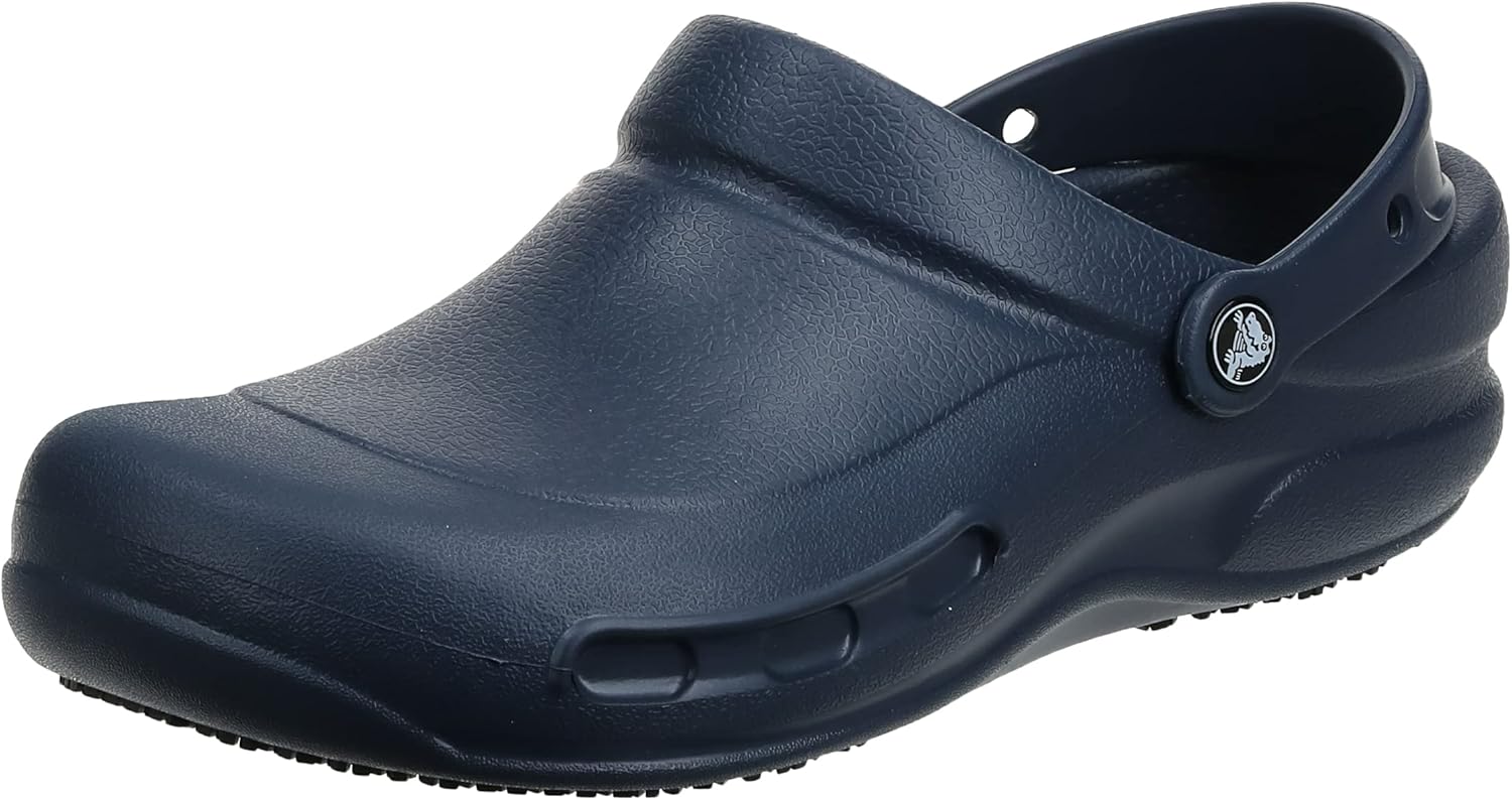 Мужские рабочие сабо Crocs Bistro с нескользящей подошвой, темно-синий — фото 4