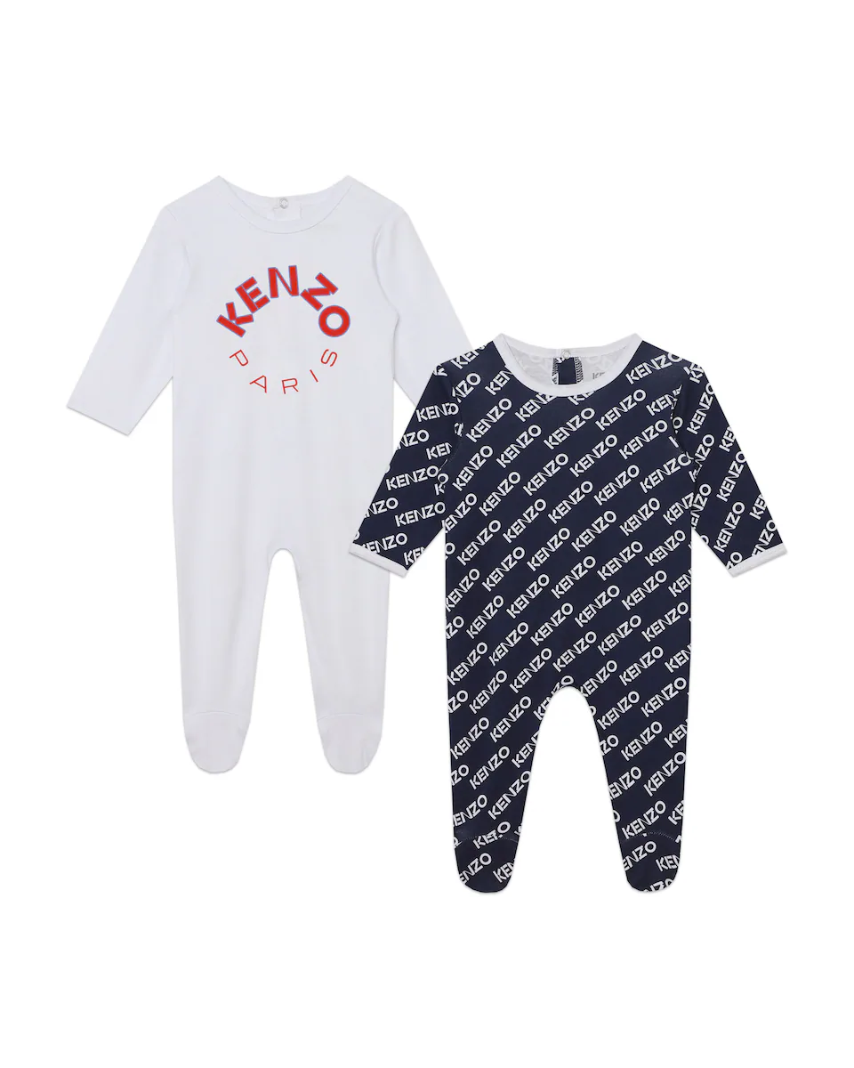 

В упаковке 2 детские пижамы с длинными рукавами из 100 % хлопка Kenzo Kids, белый