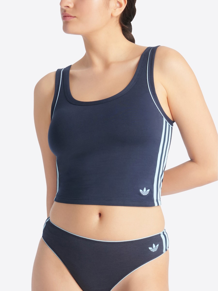 Спортивный топ ADIDAS ORIGINALS  Comfort Flex Cotton, индиго — фото 2