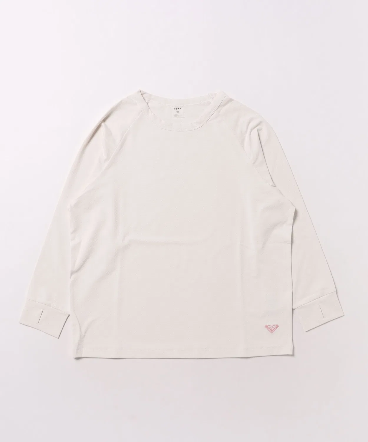 Детская рашгарда ROXY MINI SOLSHADE L/S с длинным рукавом, офф-вайт
