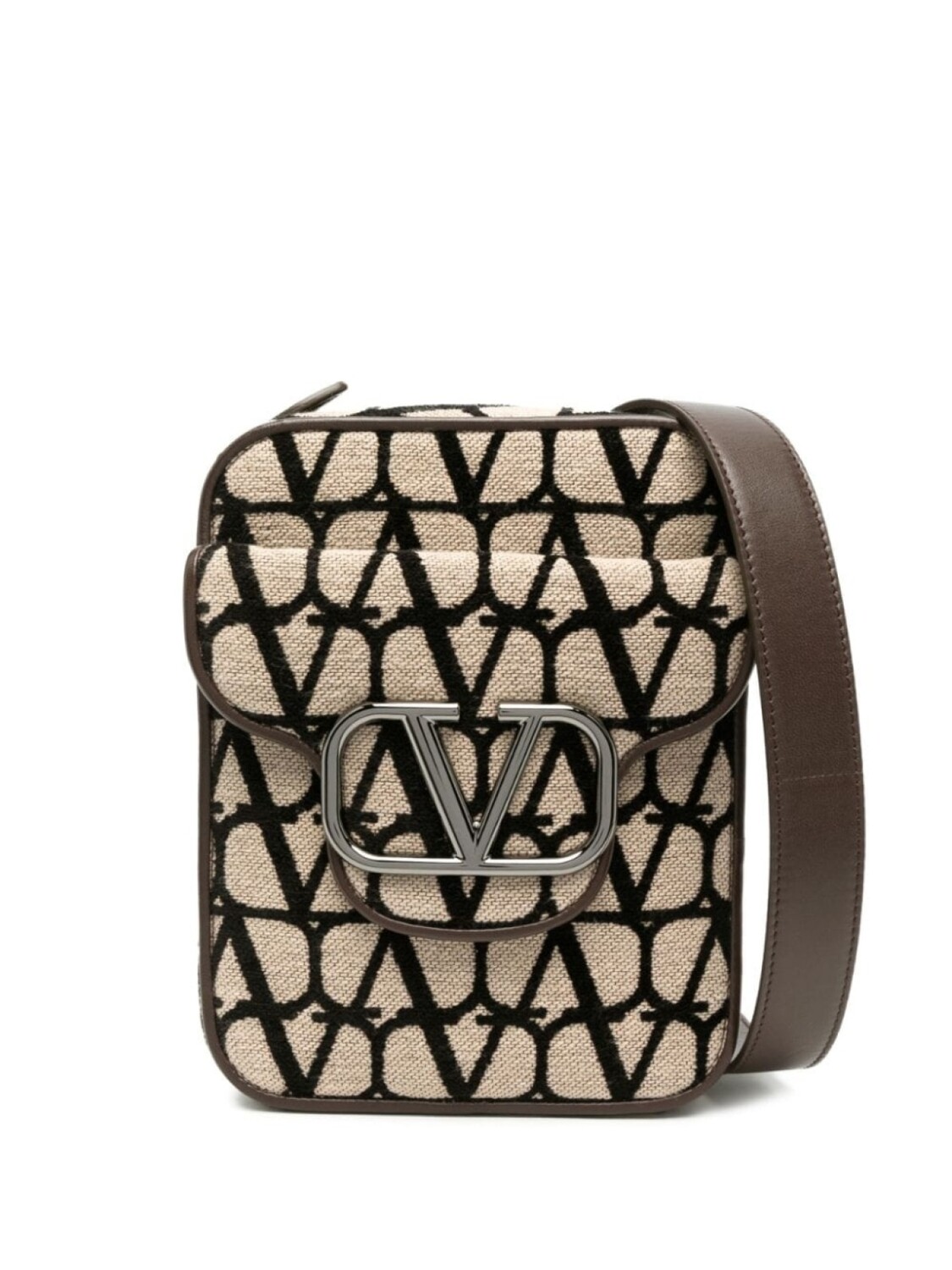

Valentino Garavani сумка через плечо Locò с узором Toile Iconographe, нейтральный цвет