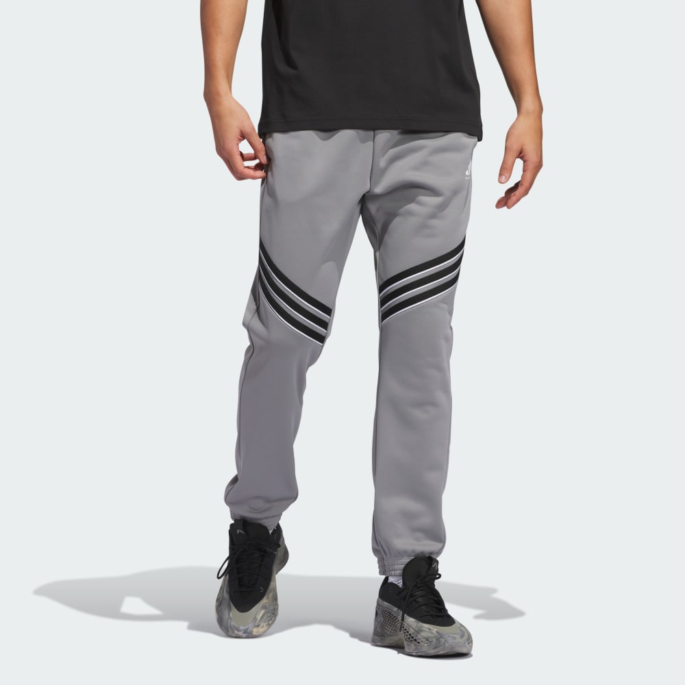 

Спортивные брюки Adidas Basketball Crazy Warm Fleece Pants, цвет Grey Three/White