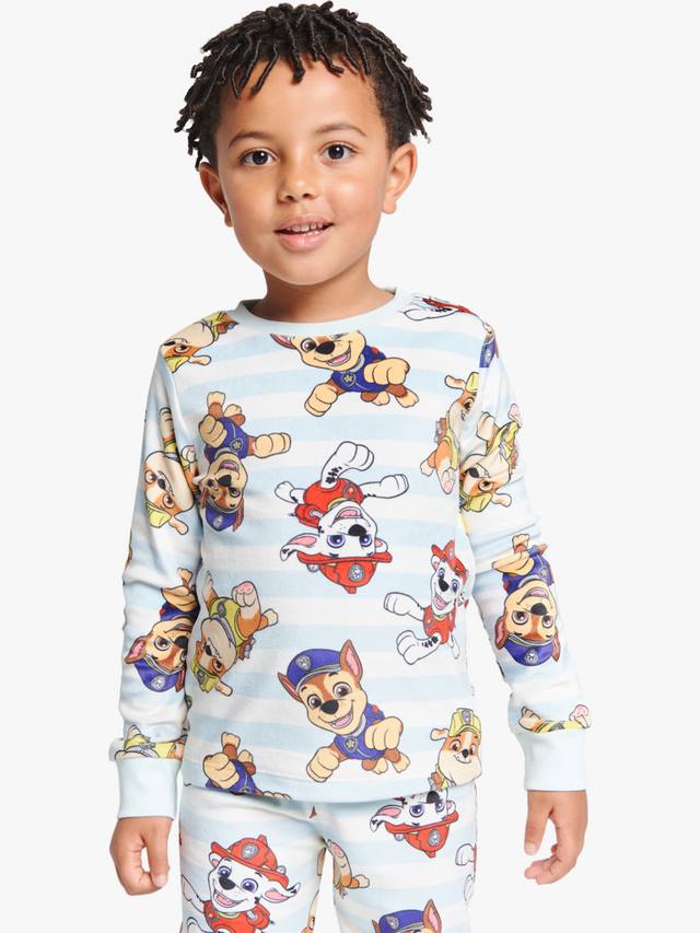 Детский хлопковый комплект пижамы Paw Patrol Divine Fleece Brand Threads, Blue/Multi — фото 4