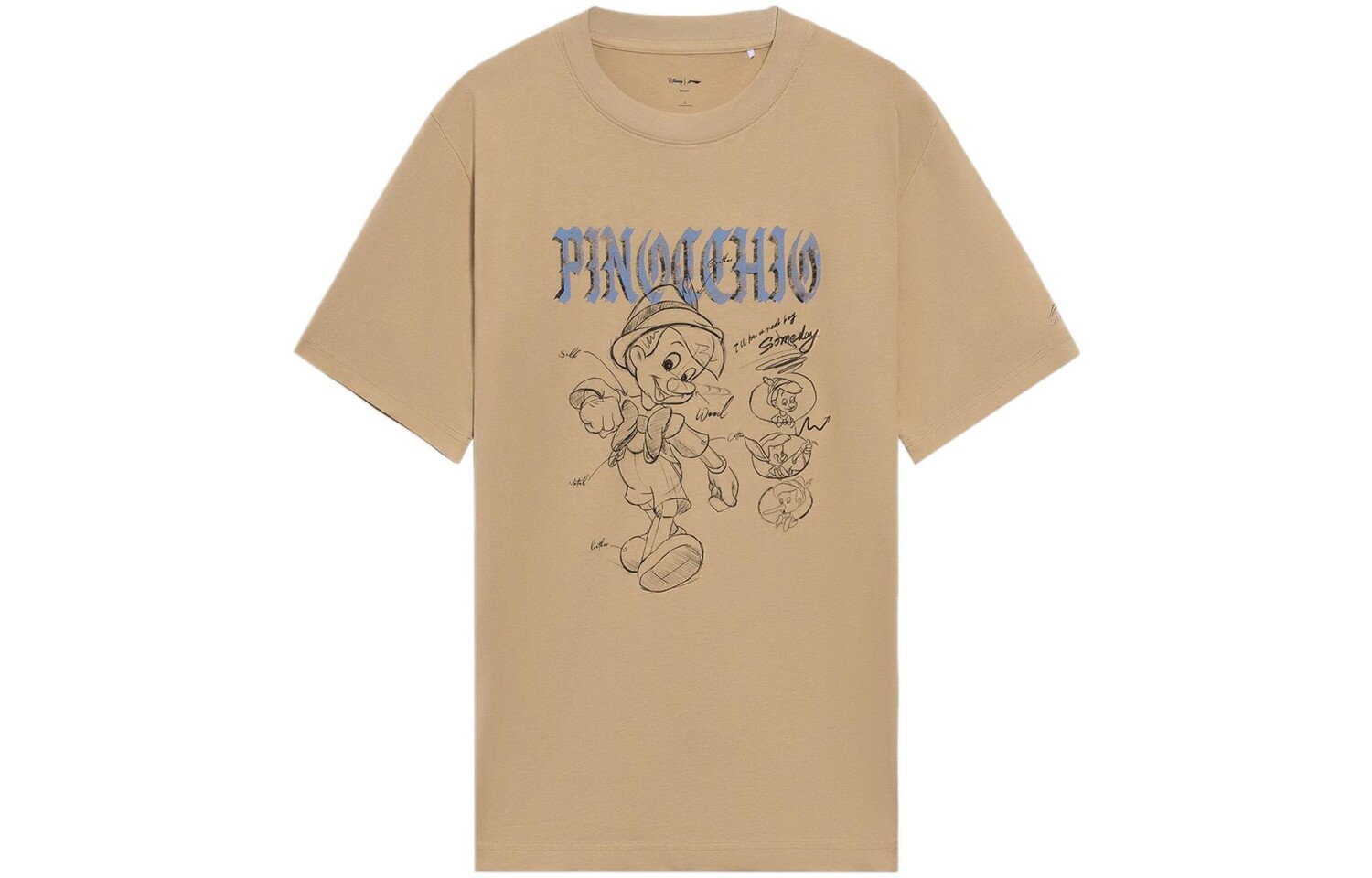 

Футболка Disney X Disney мужская коричневая с изображением оленя Lining, коричневый