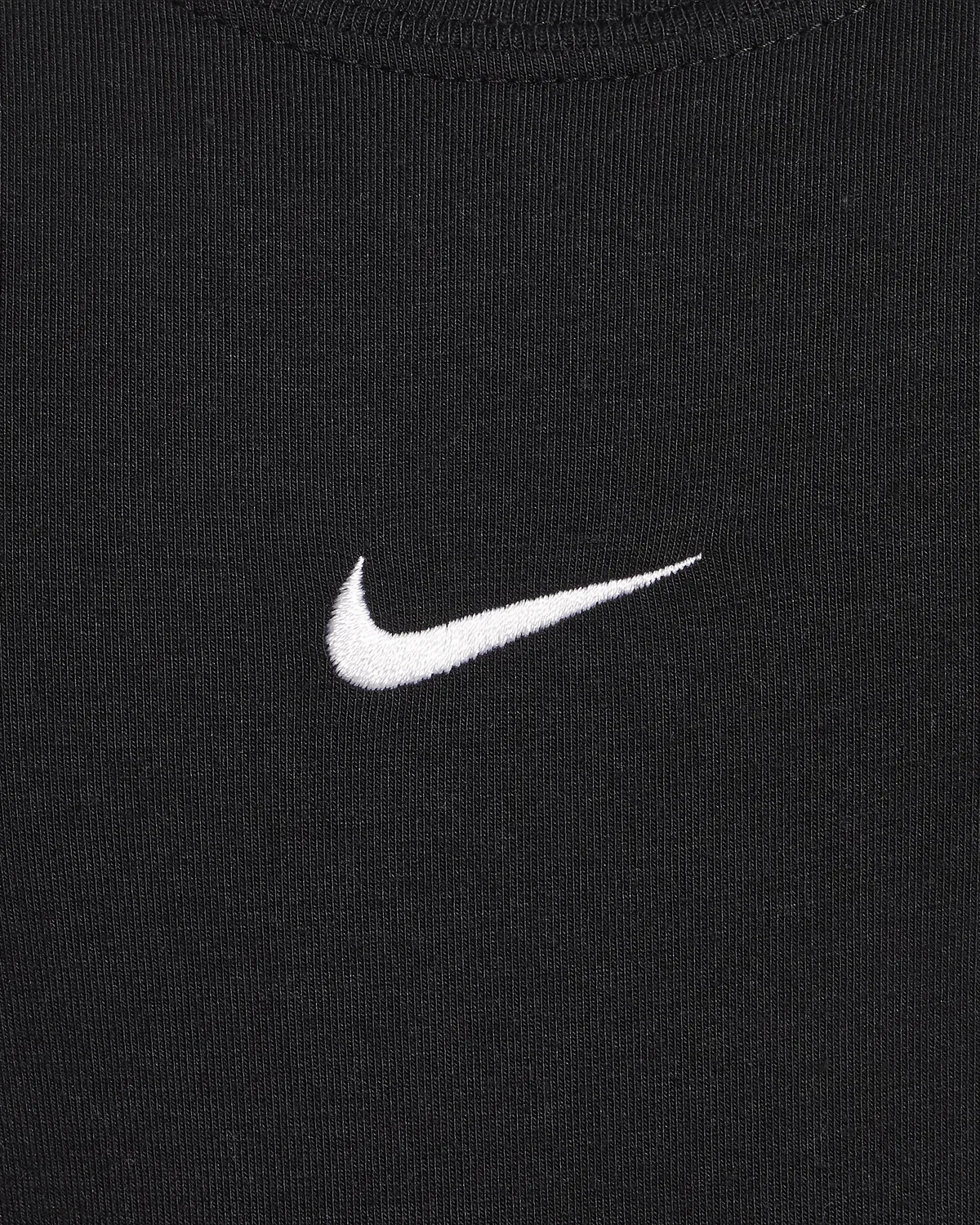 Детская (для девочек) укороченная футболка Nike Sportswear, Black — фото 4