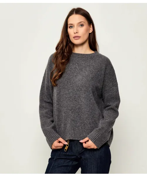 

Свитер из шерсти сибари Relaxed fit Weekend Maxmara, серый