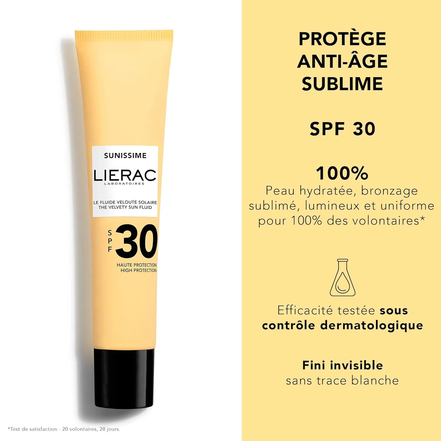 Бархатистый антивозрастной солнцезащитный флюид для лица SPF 30 «Sunissime» от Lierac Lierac — фото 2