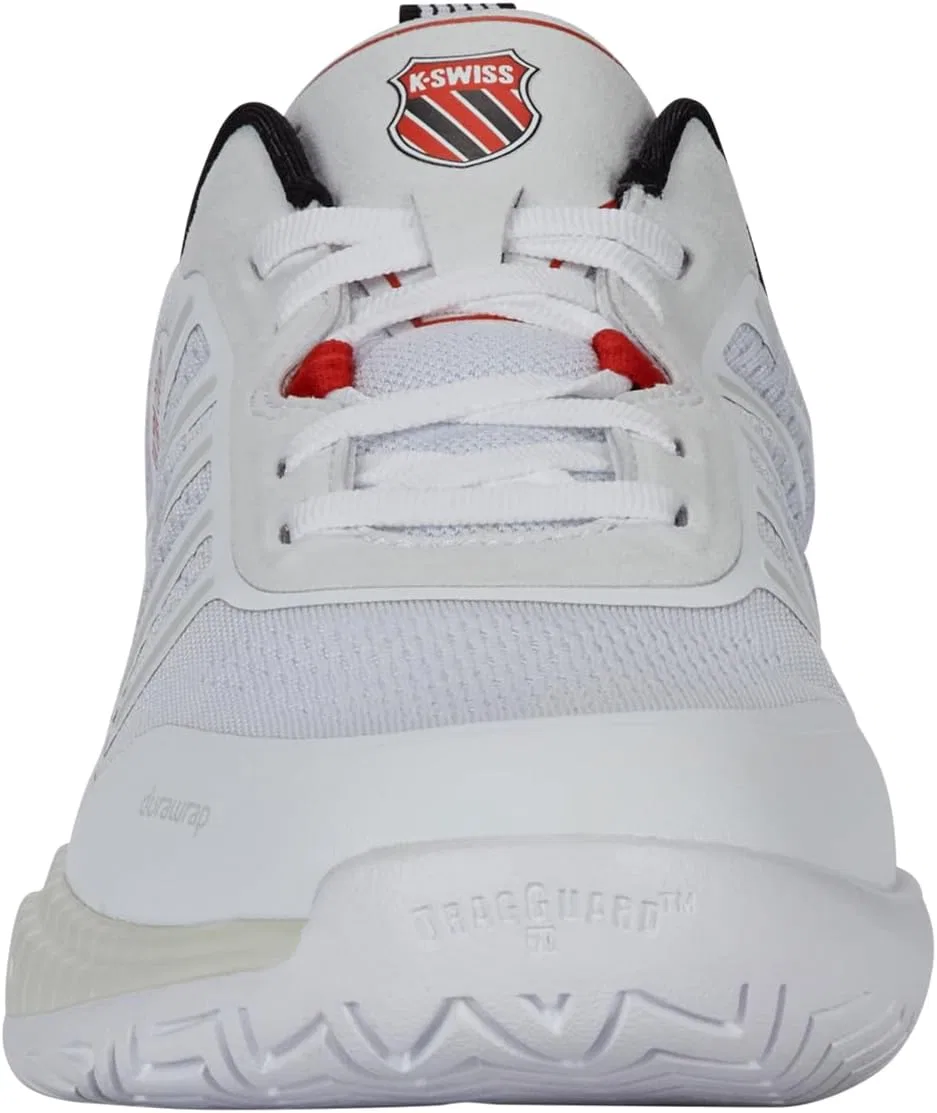 Мужские кроссовки для пиклбола K-Swiss, White/Black/Mars Red — фото 3