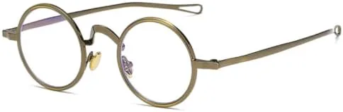 

Ретро металлические круглые панк-солнцезащитные очки 2027 года для женщин, с прозрачными линзами, оправа для мужчин, солнцезащитные очки UV400 MTZJH, Bronze Clear