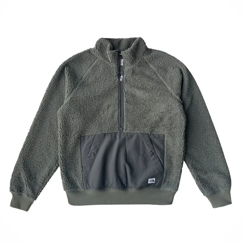 

Свитшот унисекс армейского зеленого цвета THE NORTH FACE