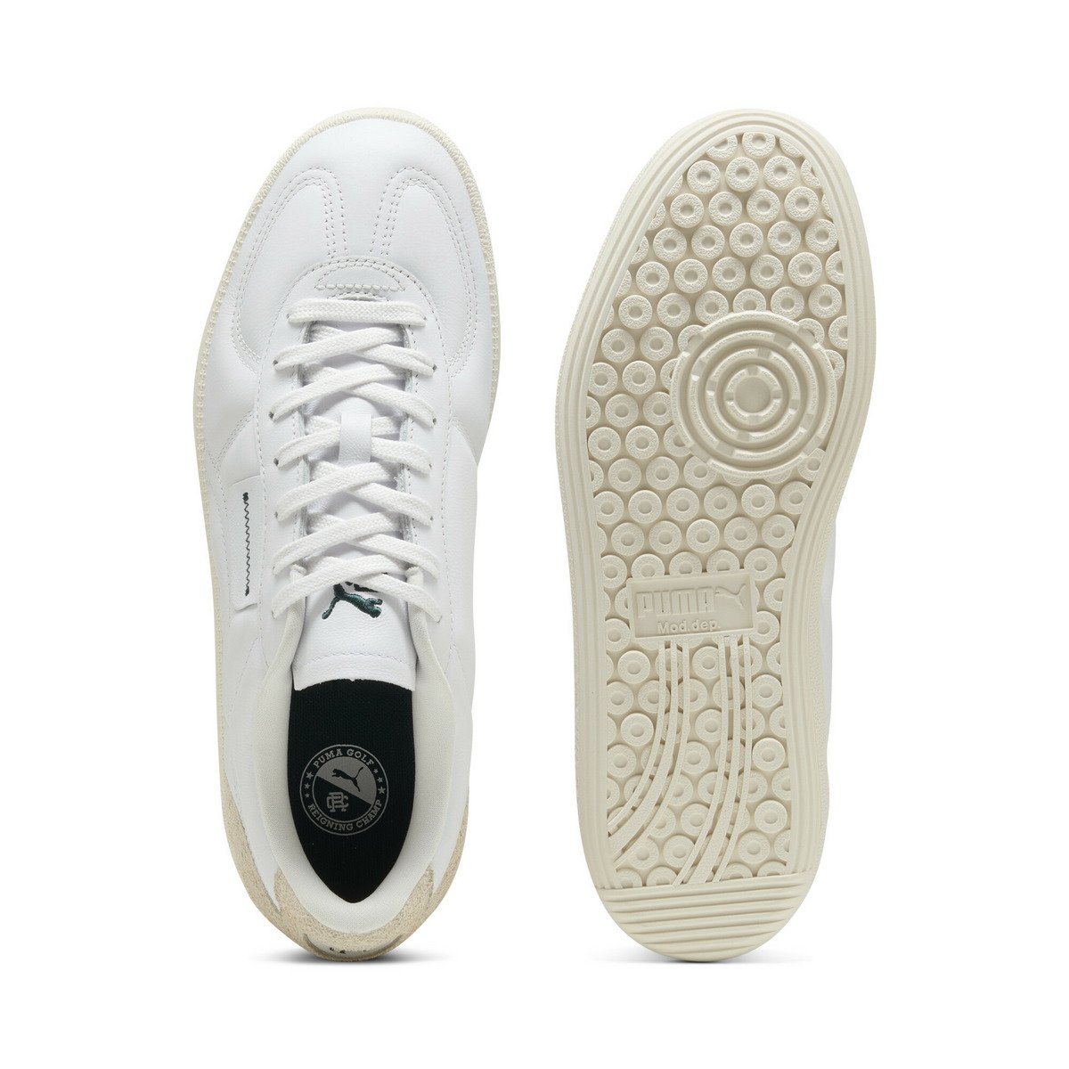 Мужские гольф-кроссовки PUMA x Reigning Champ Palermo без шипов, PUMA White-Warm — фото 4