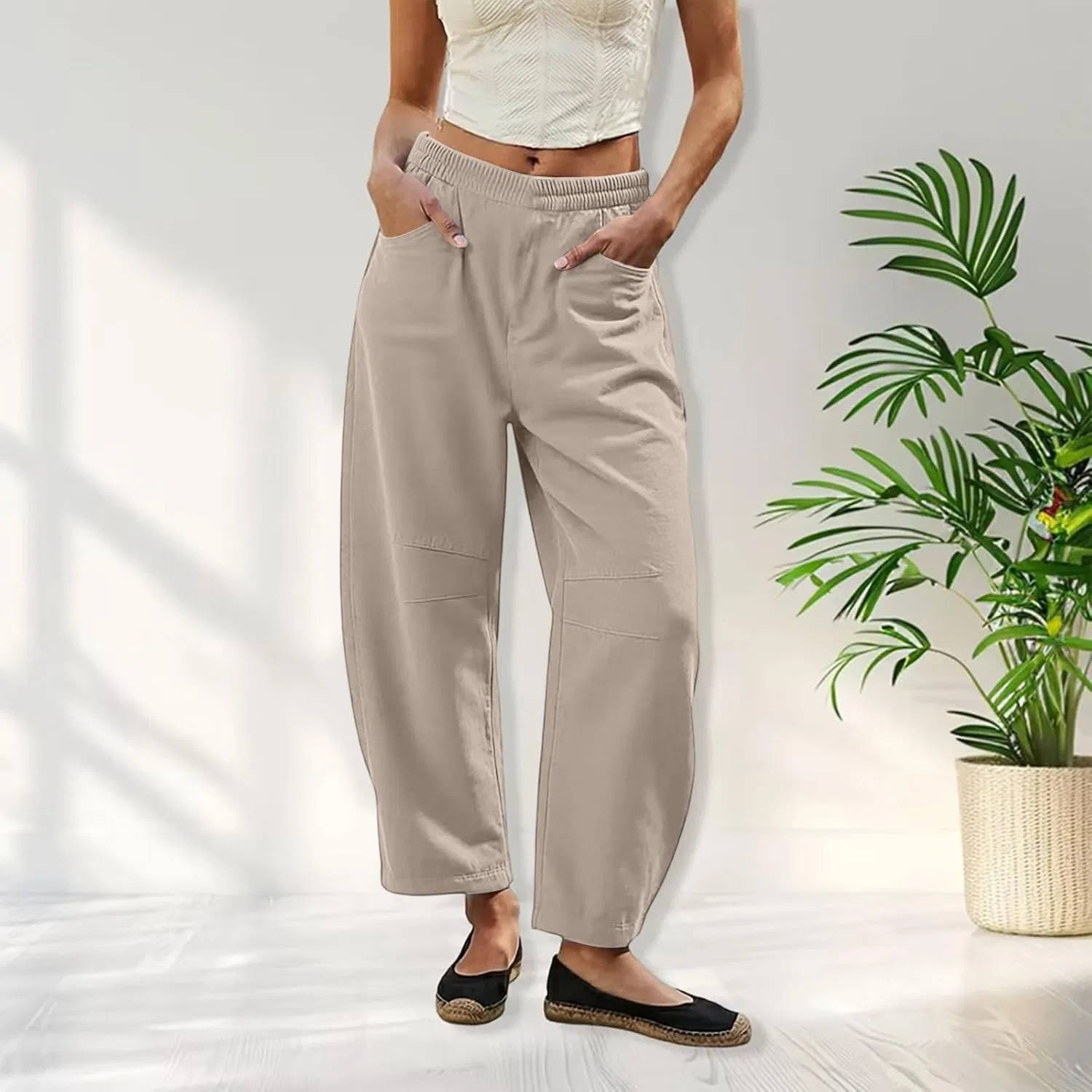 Джинсы широкие khaki — фото 2