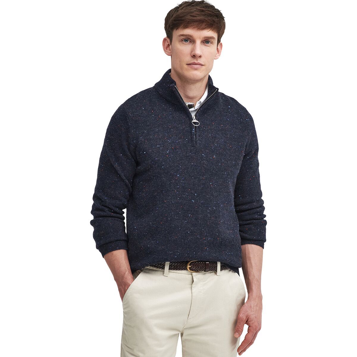 

Толстовка Tainsbury с полузастежкой, вязаная Barbour, синий