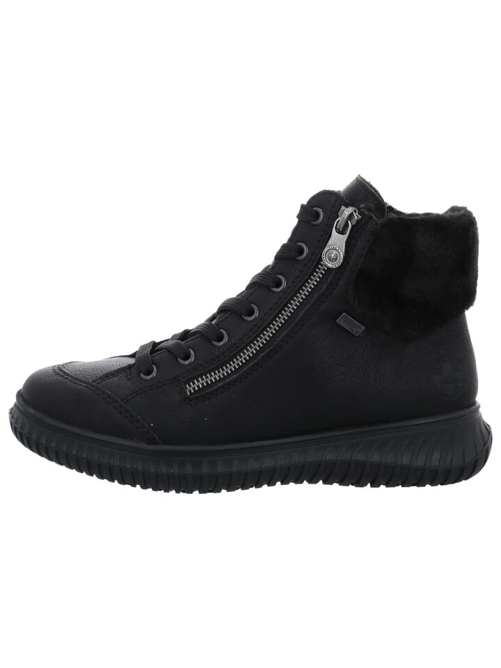 Ботинки женские Rieker Stiefeletten короткие на молнии, черный — фото 2