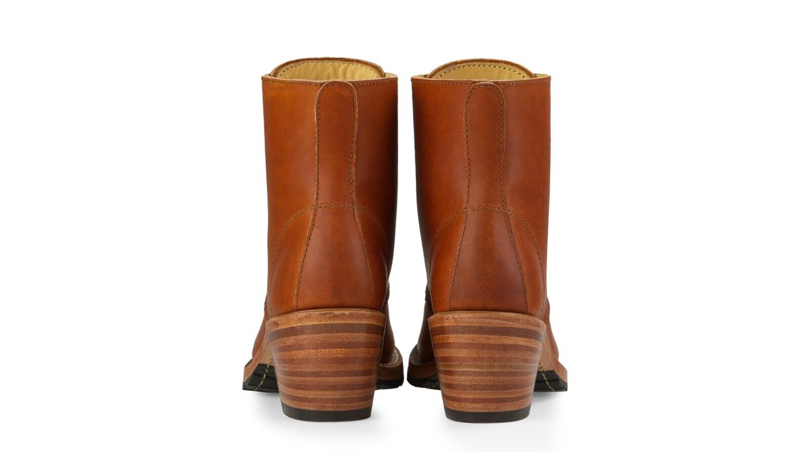 Red Wing Heritage Clara 3404 ботинки женские коричневые кожаные на шнуровке с квадратным каблуком Red Wing Shoes — фото 4
