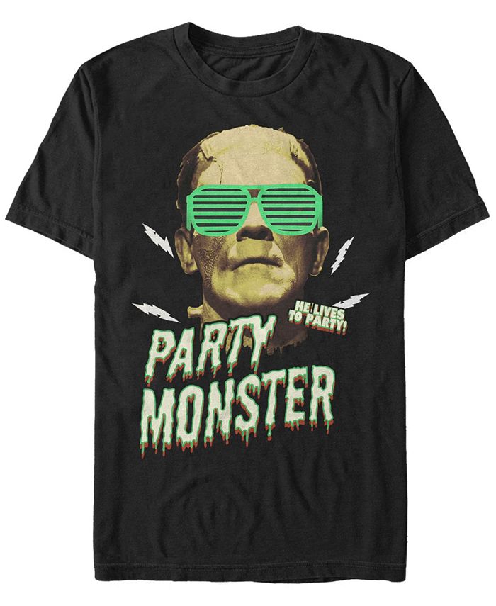 

Мужская футболка с короткими рукавами Universal Monsters Frankenstein Party Monster Fifth Sun, черный