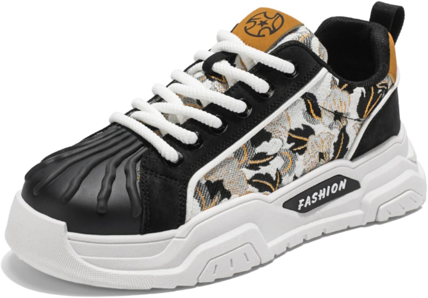 

Мужские полностью белые высокие кроссовки на платформе, стильные массивные спортивные туфли с металлическими элементами Aokisx