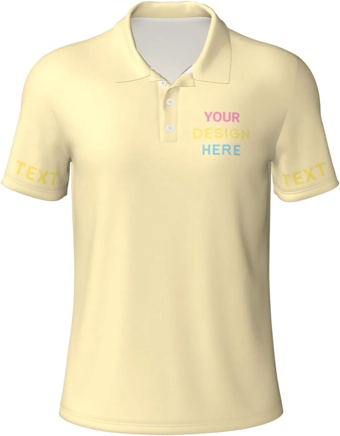 Поло для мужчин, Custom, Tender Yellow