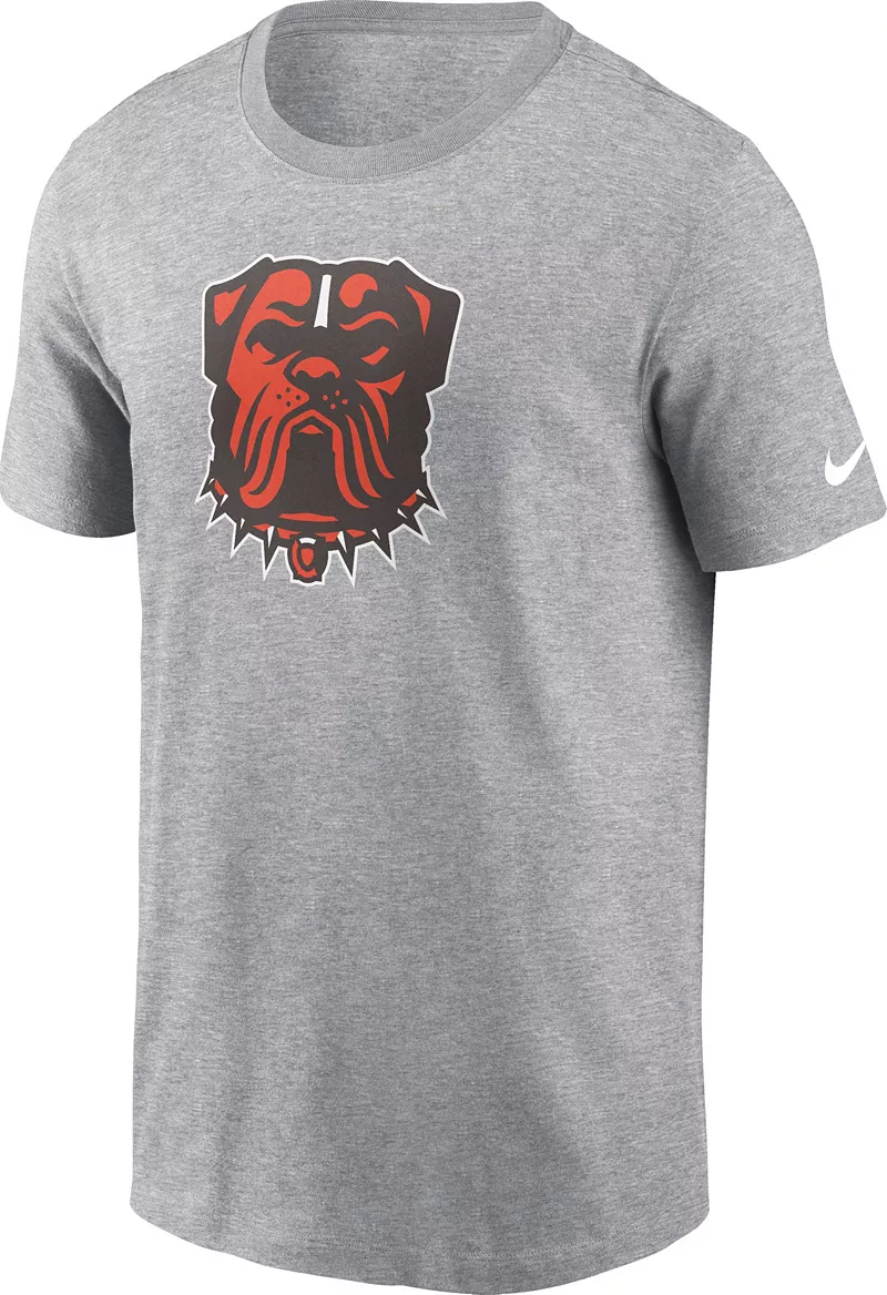 

Мужская серая футболка с логотипом Nike Cleveland Browns Essential Logo