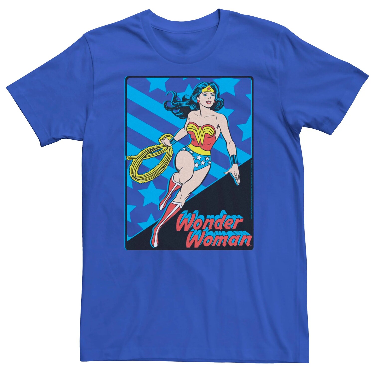 

Мужская футболка DC Comics Wonder Woman Stars в полоску Licensed Character
