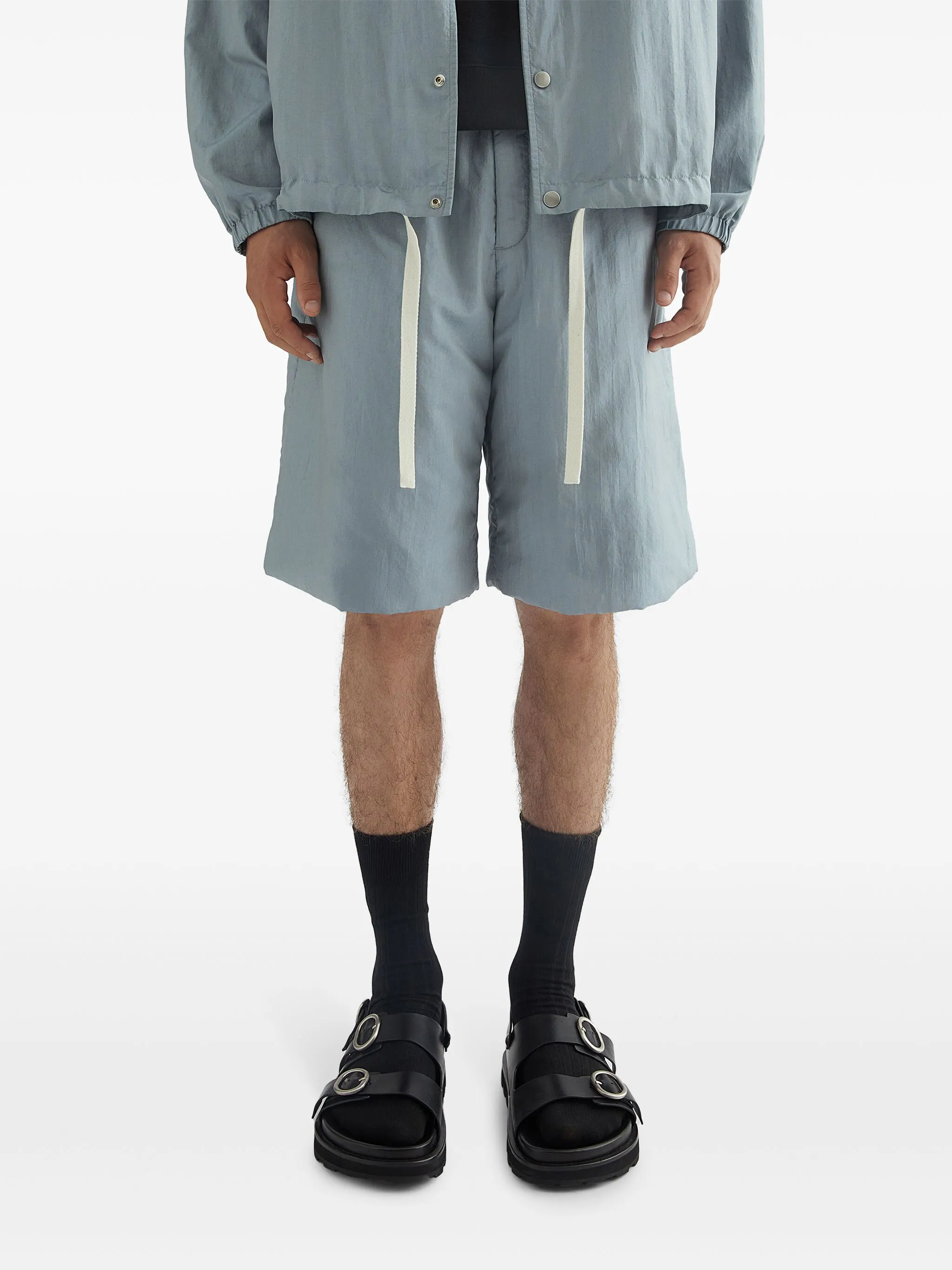 Дутые шорты Jil Sander, серый — фото 3