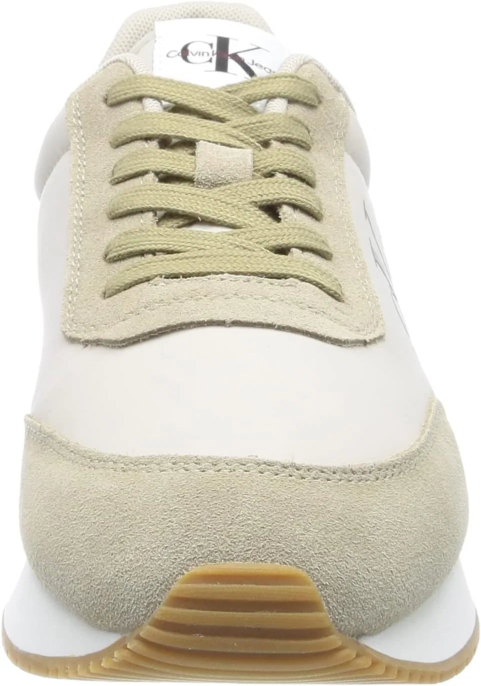 Кроссовки Calvin Klein Herren Retro Runner Su-ny Mono Ym0ym00804 Cupsole, Beige Eggshell Travertine Merlot — фото 2