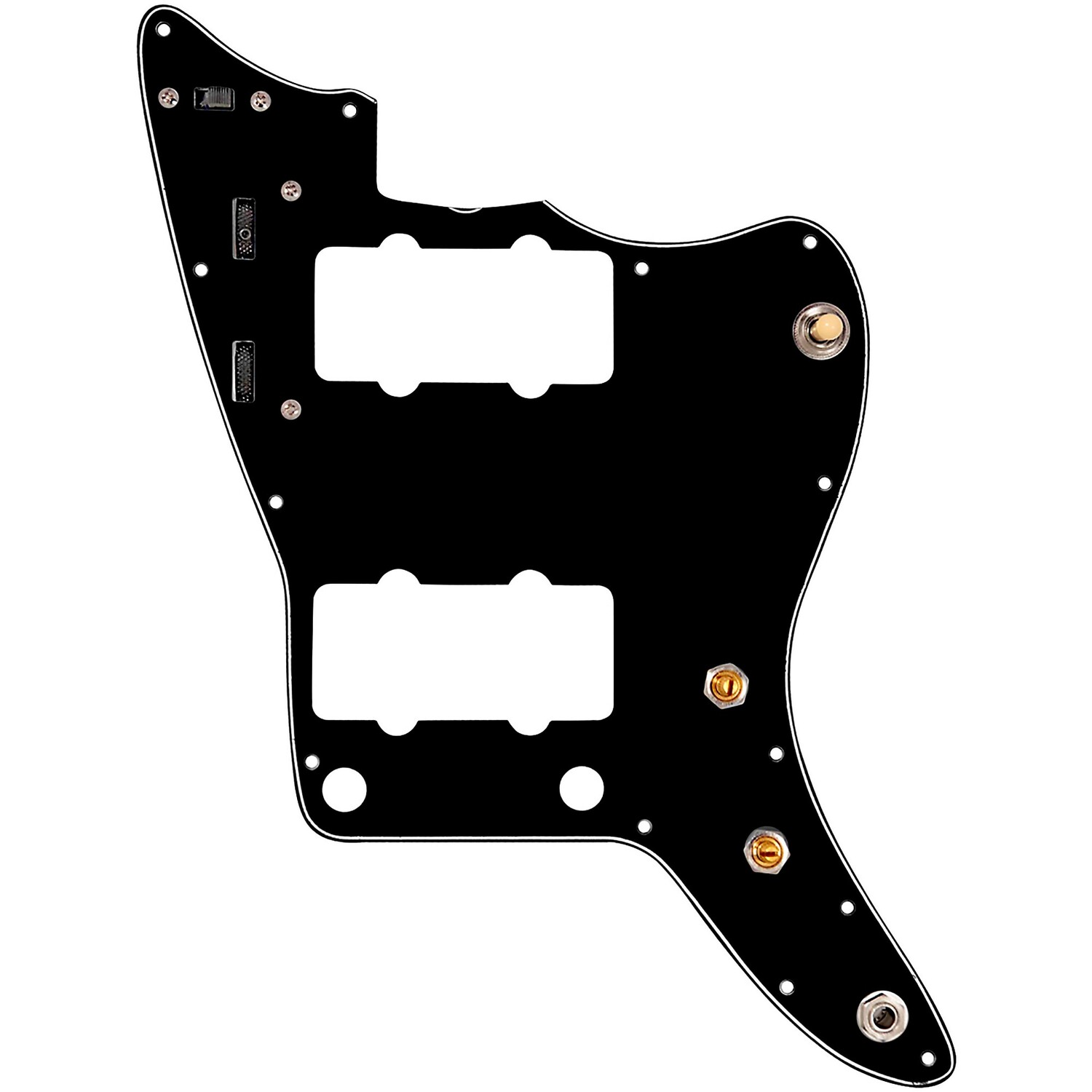 

Специальная предварительно смонтированная накладка 920d для Jazzmaster с жгутом проводов JMH-V черного цвета 920d Custom