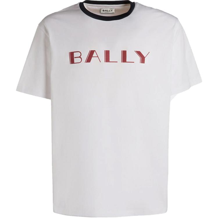 

Футболка из органического хлопка с принтом логотипа BALLY, белый